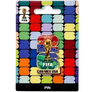 Official FIFA World Cup 2026 Edition 1 inch, Red Blue & Green Host Countries